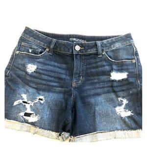 Maurice’s Distressed Denim Cut Off Shorts 12